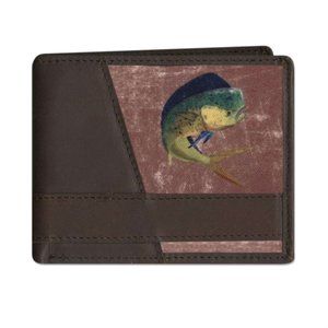 ZEP-PRO Genuine Leather Bifold Wallet  MAHI DOLPHIN